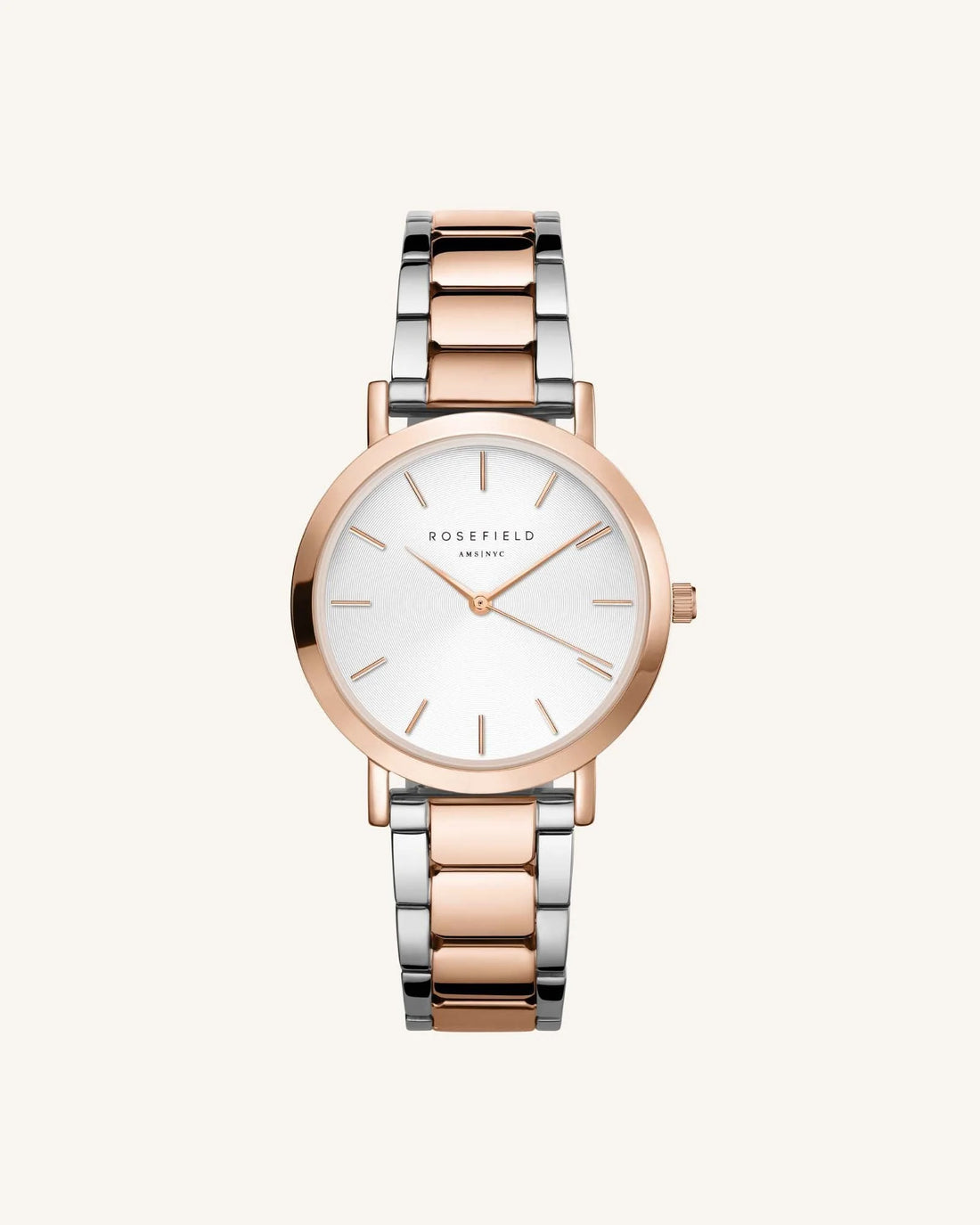 Rosefield | Orologio Tribeca argento oro rosa