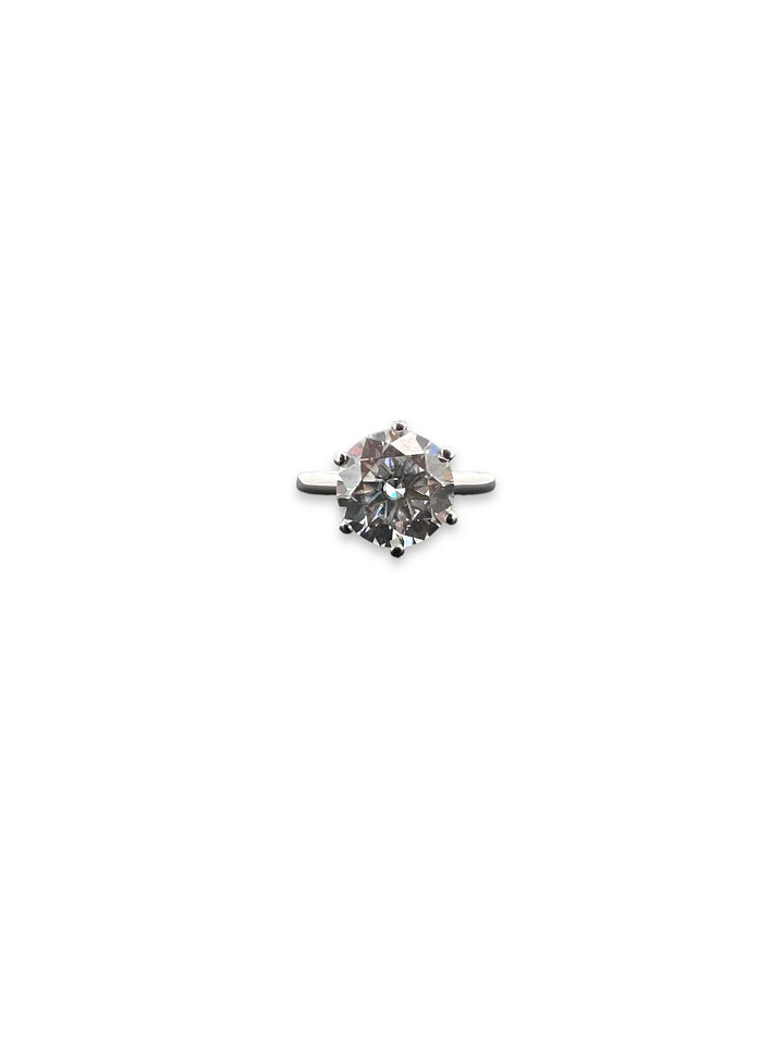 Ellegi Gioielli | Anello solitario con moissanite