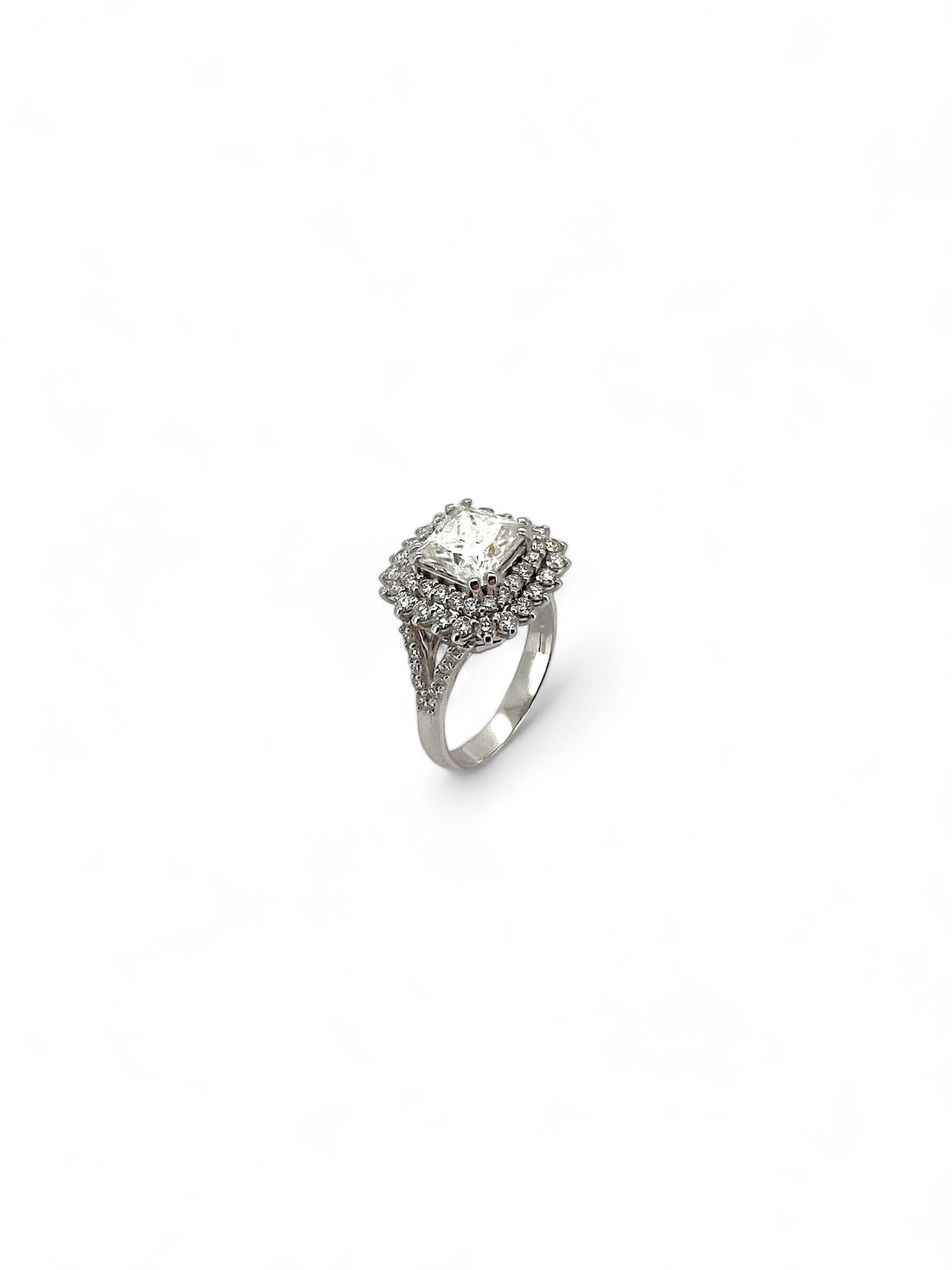 Ellegi Gioielli | Anello princess con moissanite