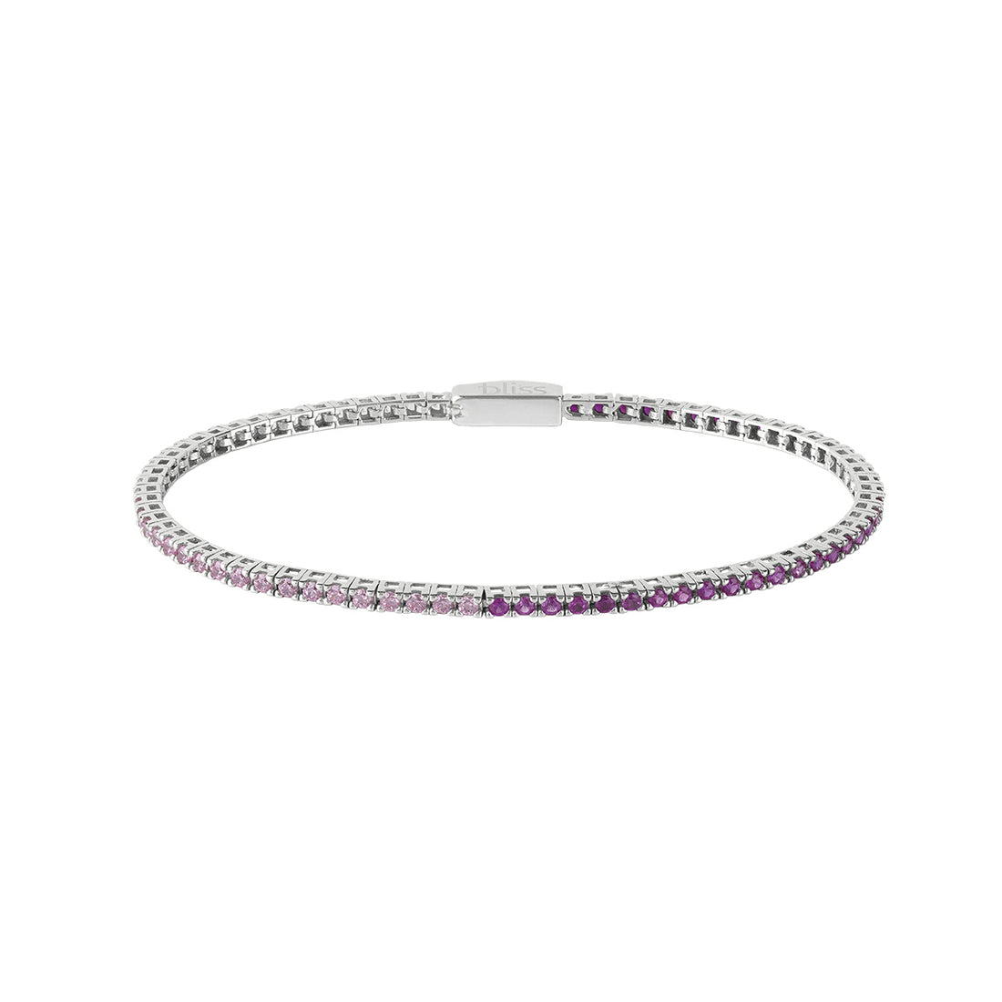 Bliss Fashion | Bracciale tennis in argento con cubic zirconia rosa degradè