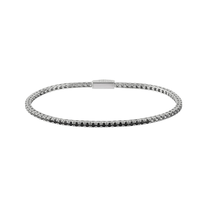 Bliss Fashion | Bracciale tennis in argento con cubic zirconia neri degradè