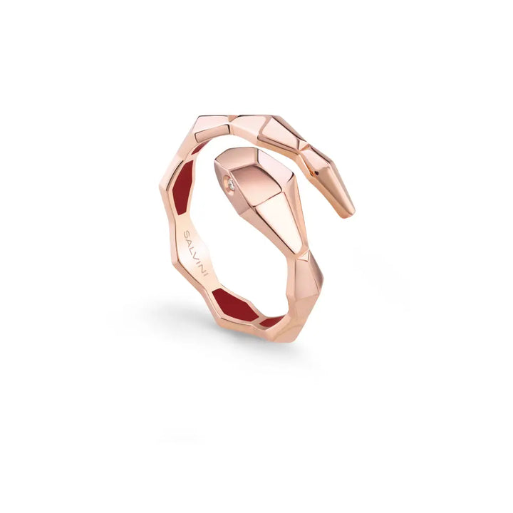 Salvini Gioielli | Anello Eva serpente in oro rosa