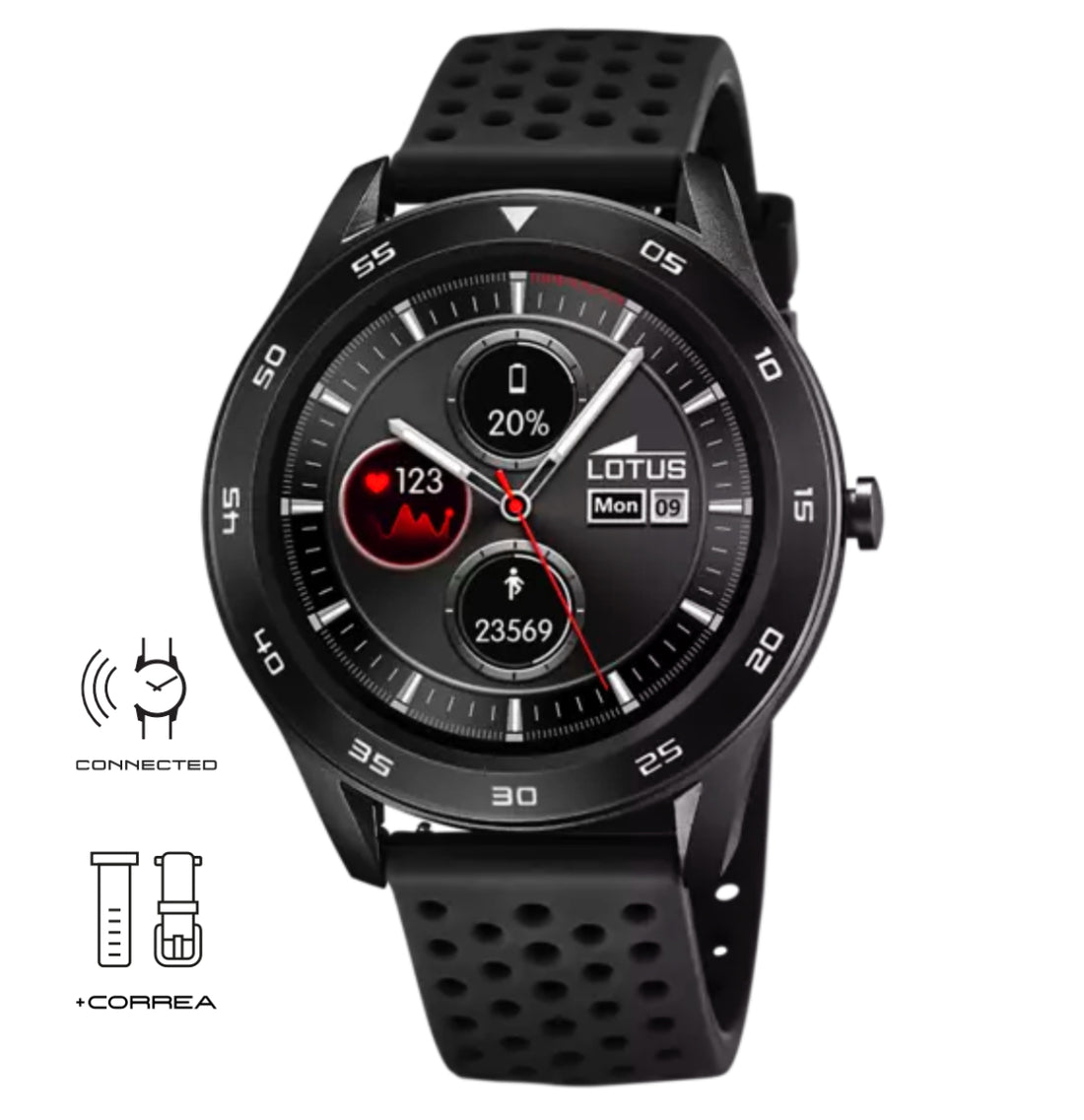 Lotus | SMARTWATCH CINTURINO IN GOMMA, BLUETOOTH, UOMO