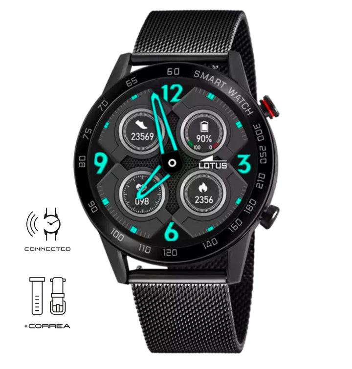 Lotus | SMARTWATCH CON CINTURINO IN ACCIAIO INOSSIDABILE 316L, BLUETOOTH, UOMO