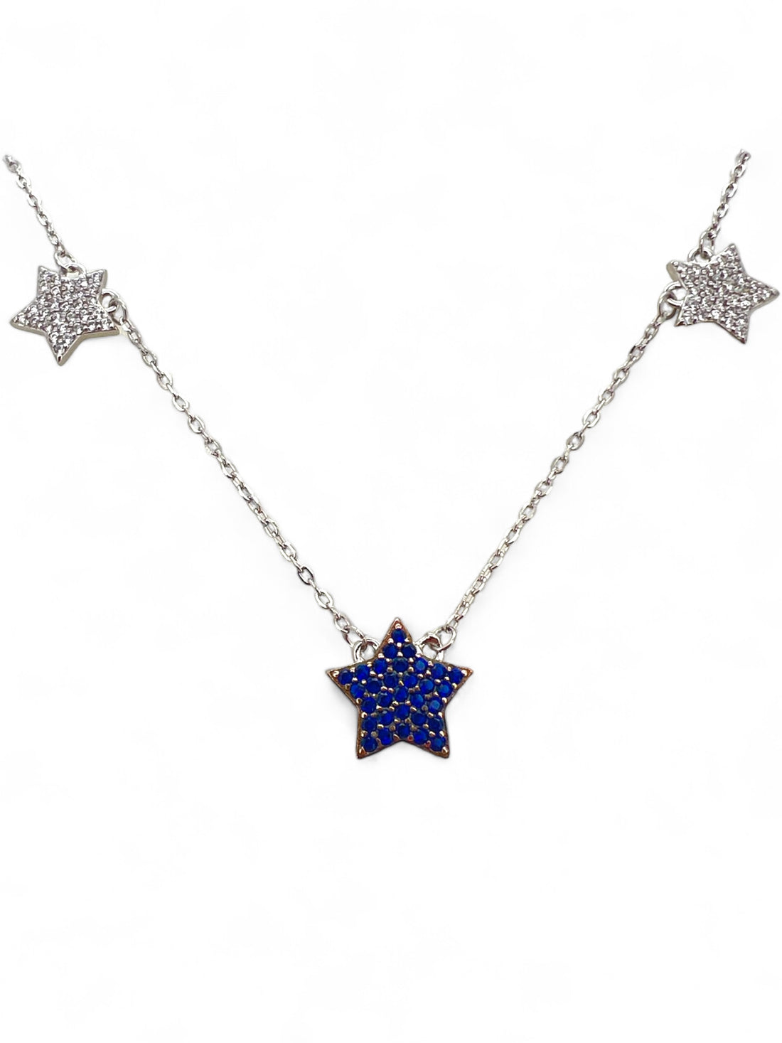 Ellegi argento | Collana in argento  tris di stelle