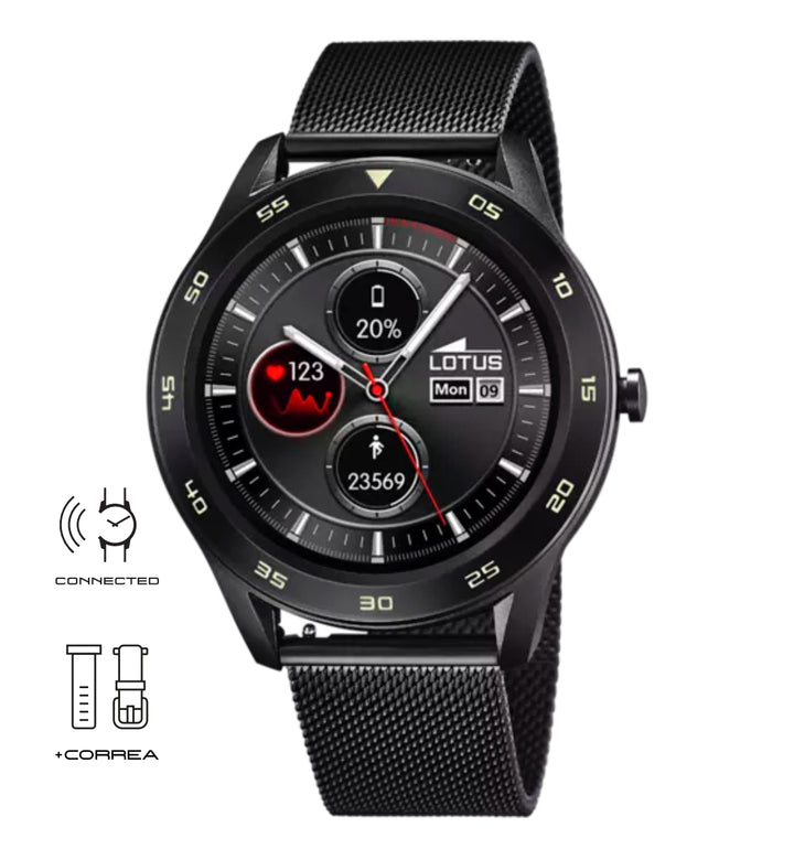 Lotus | SMARTWATCH CON CINTURINO IN ACCIAIO INOX 316L, BLUETOOTH, UOMO