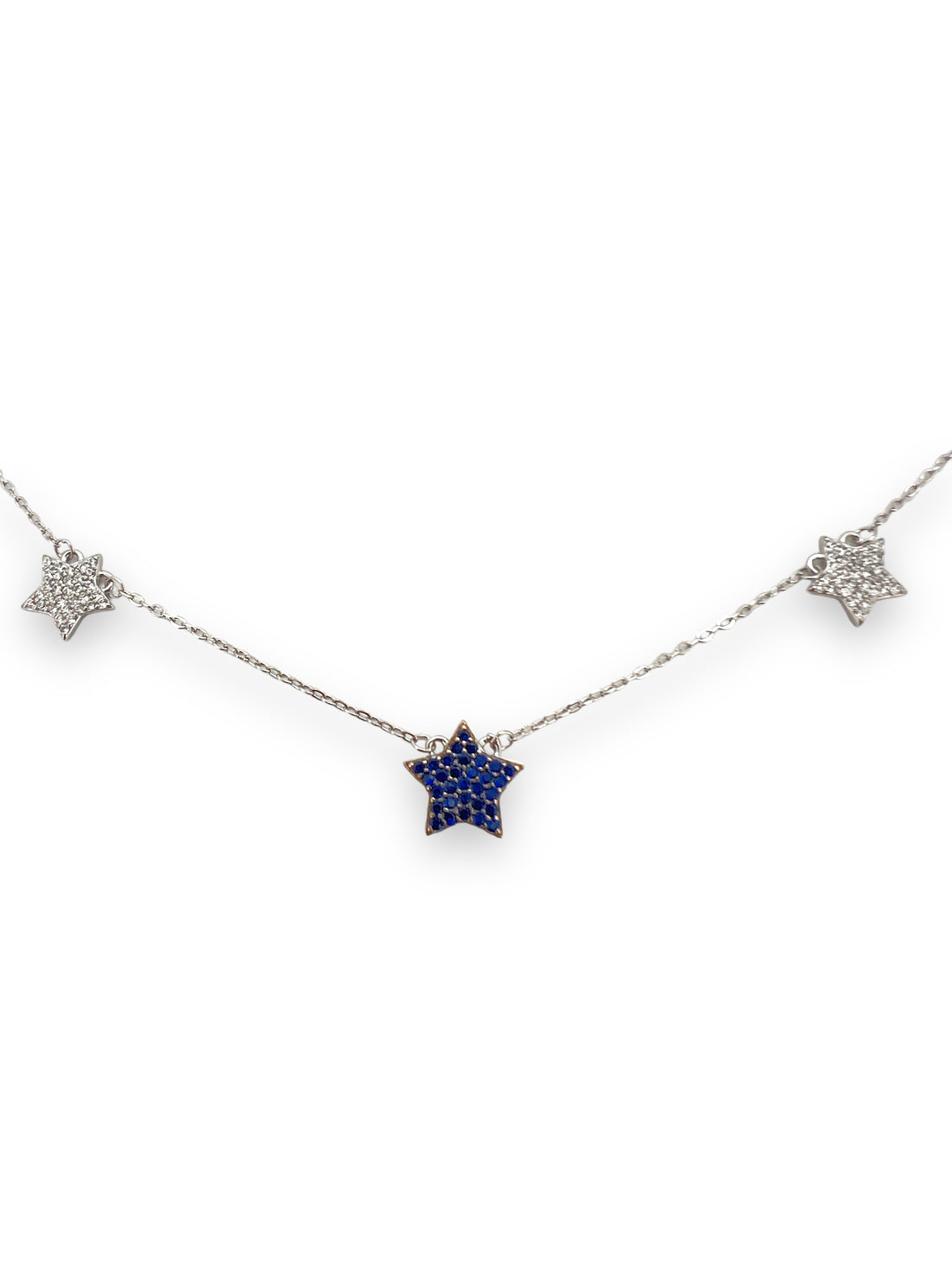 Ellegi argento | Collana in argento  tris di stelle