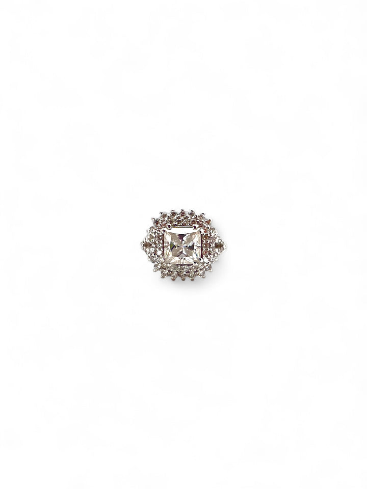 Ellegi Gioielli | Anello princess con moissanite