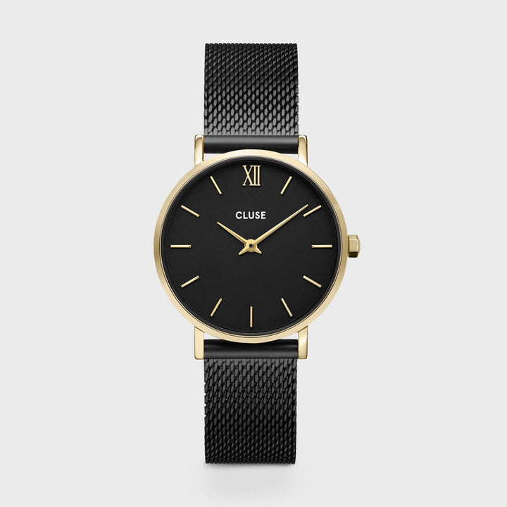 Cluse | Minuit Mesh Black, Gold Colour