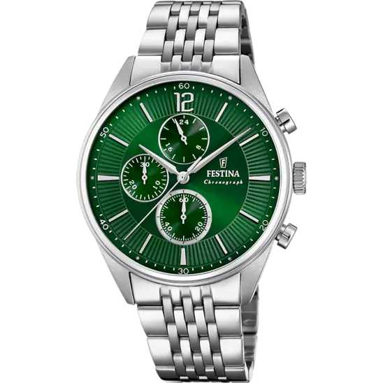 Festina|OROLOGIO FESTINA F20285/8 VERDE CON CINTURINO IN ACCIAIO, UOMO