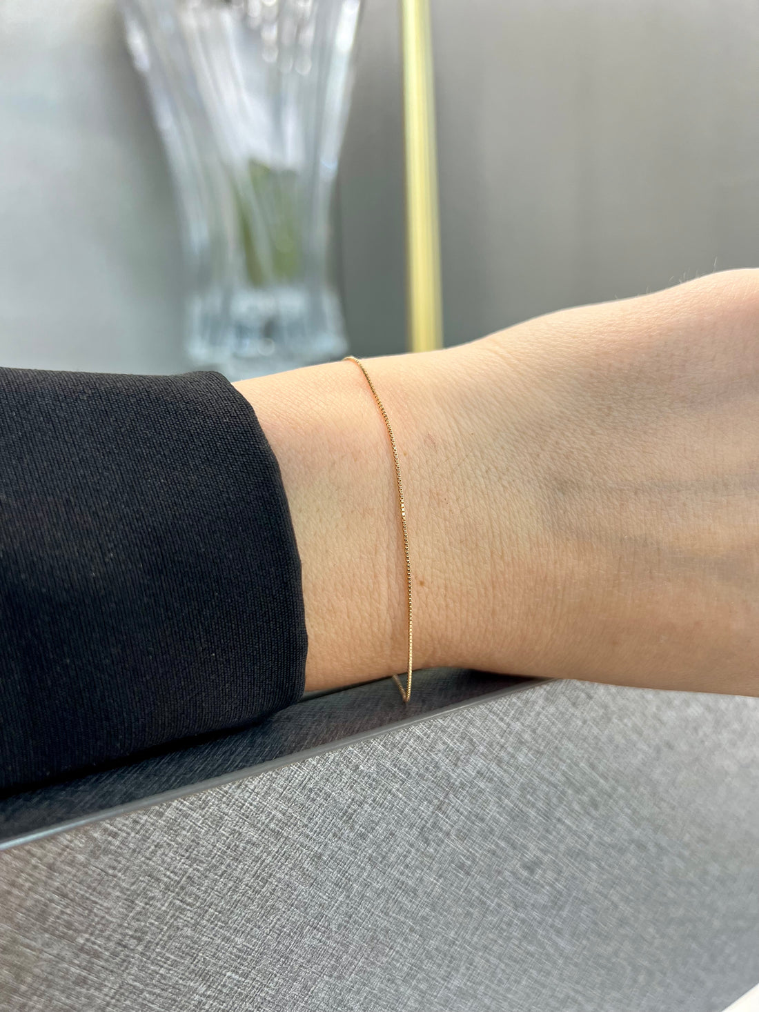 Ellegi Gioielli | Bracciale saldato maglia veneziana media in oro rosa