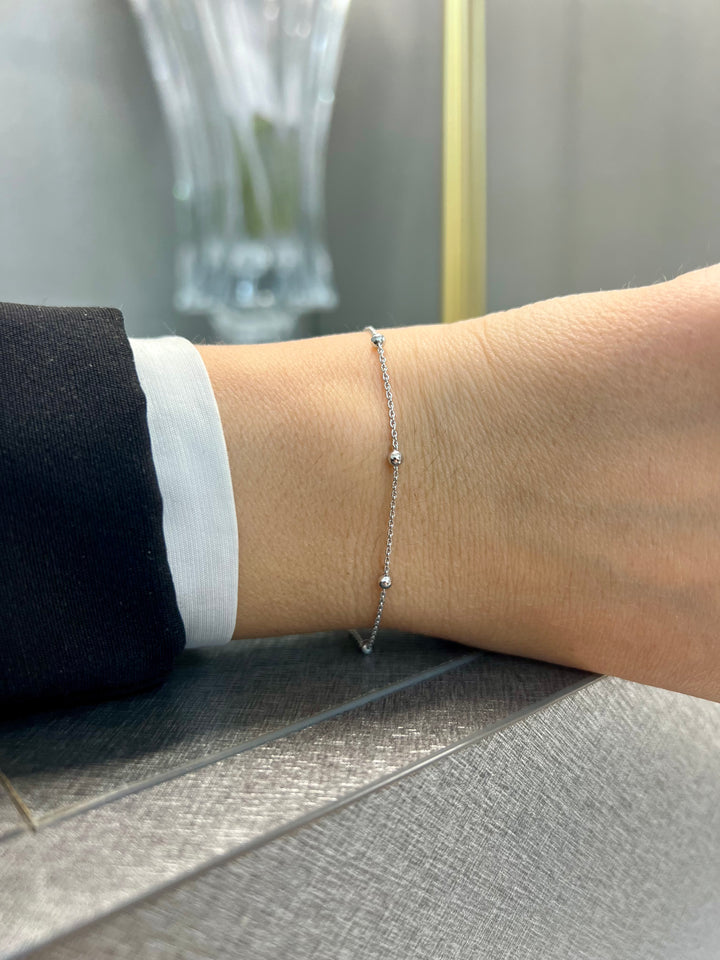 Ellegi Argento | Bracciale saldato maglia sfere