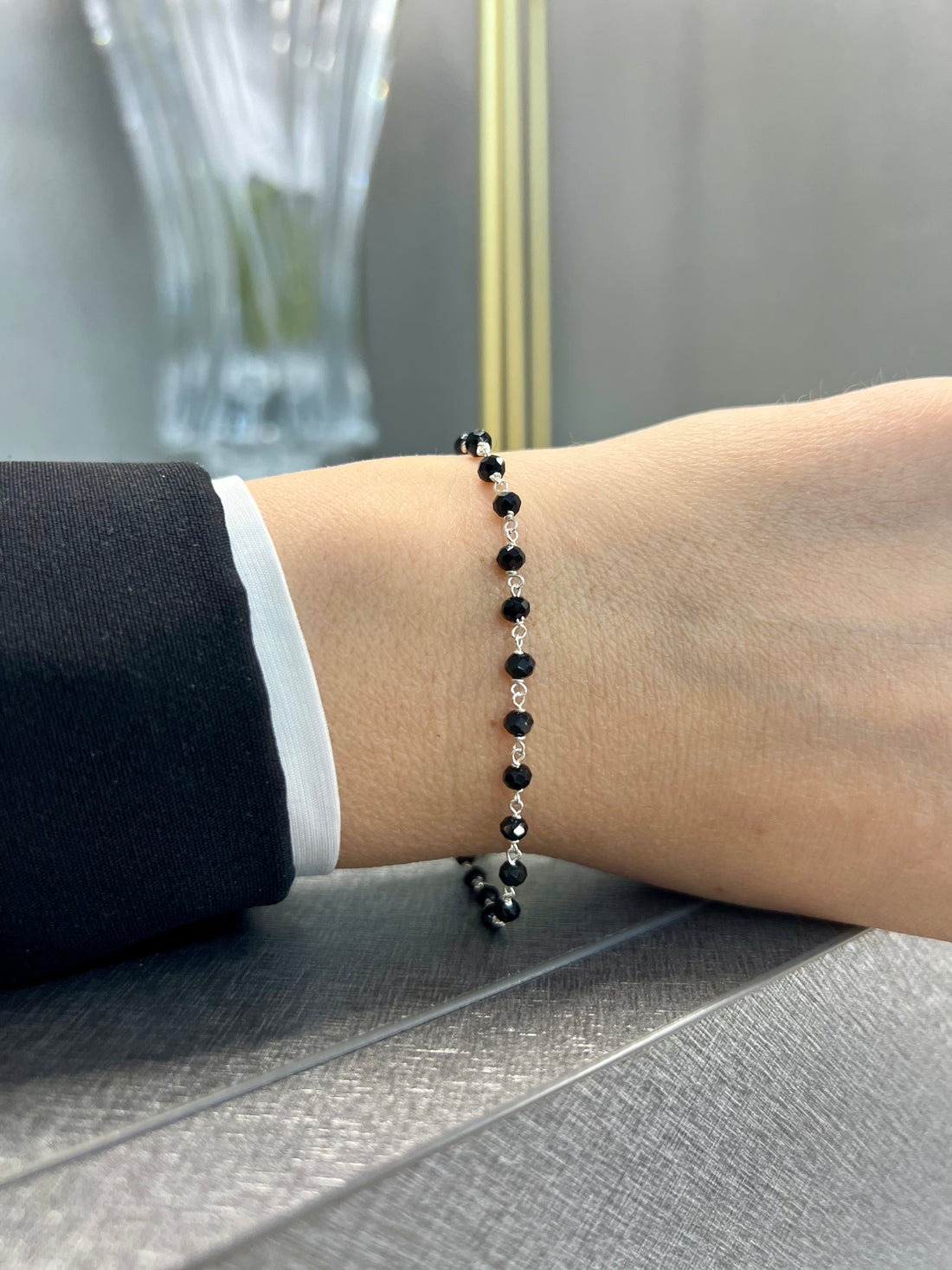 Ellegi Argento | Bracciale saldato maglia preziosa black