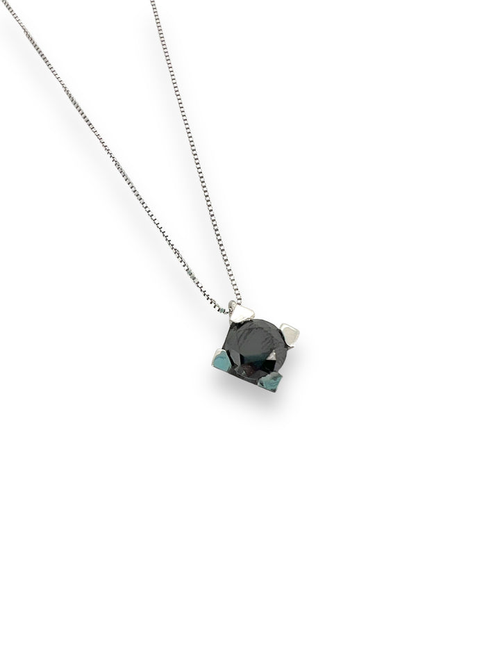 Ellegi Gioielli | Collier punto luce con diamante nero