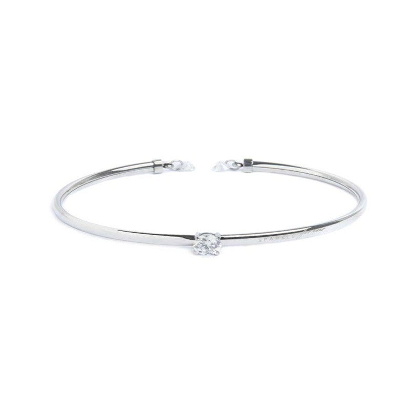 Marlù | Bracciale rigido con zircone