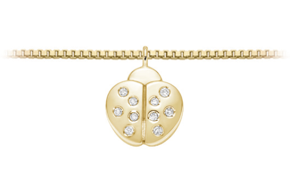 Luce di DonnaOro | Collana in oro giallo 18kt coccinella