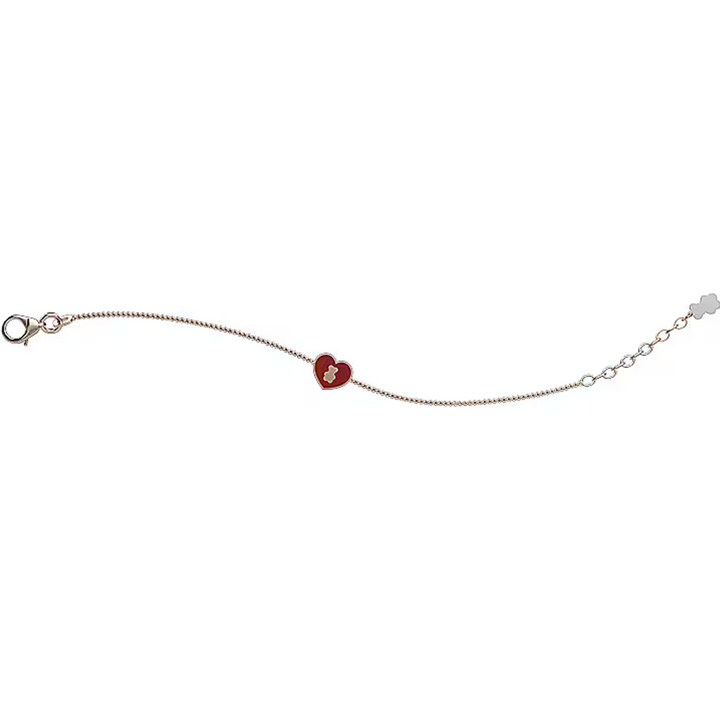 Nanan Bijou | Bracciale con cuore rosso in argento 925