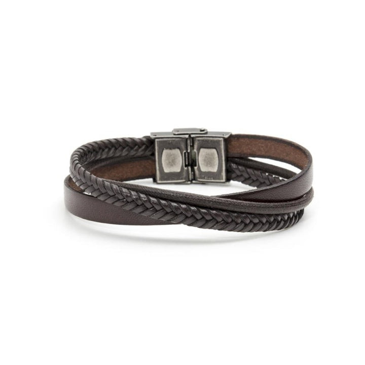 Marlù | Bracciale cuoio e cotone cerato