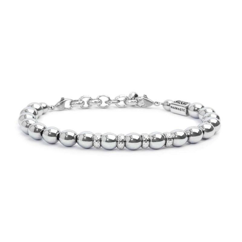 Marlù | Bracciale sfere ematite 8mm