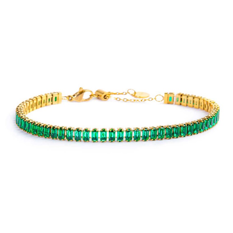 Marlù | Bracciale tennis cristalli baguette