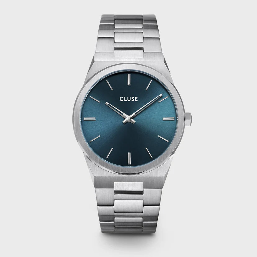 Cluse | Vigoureux Steel Blu Petrolio, Color Argento