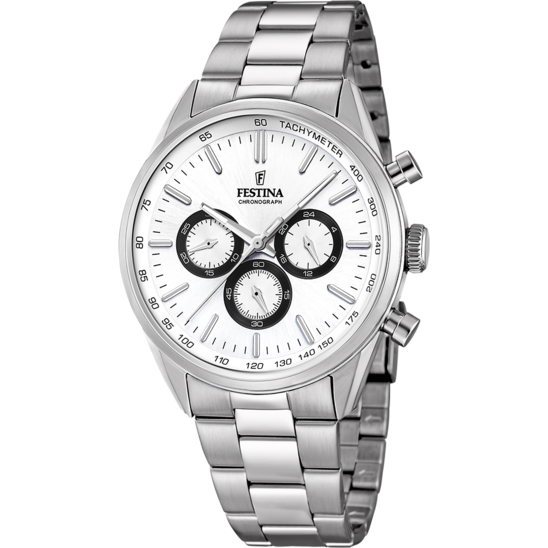 Festina | OROLOGIO FESTINA F16820/Q BIANCO CON CINTURINO IN ACCIAIO, UOMO