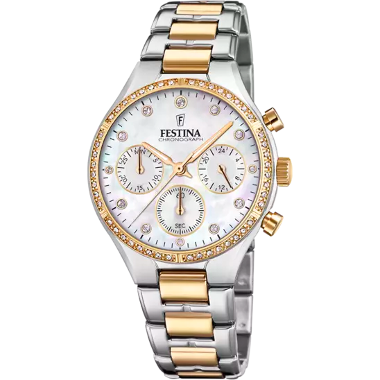 Festina | OROLOGIO FESTINA BOYFRIEND F20402/1 MADREPERLA CINTURINO IN ACCIAIO, DONNA