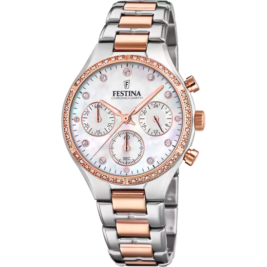 Festina | OROLOGIO FESTINA BOYFRIEND F20403/1 MADREPERLA CINTURINO IN ACCIAIO, DONNA