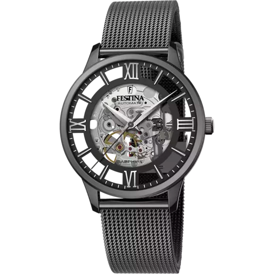 Festina|OROLOGIO FESTINA AUTOMATICO F20535/1 NERO CINTURINO IN ACCIAIO, UOMO