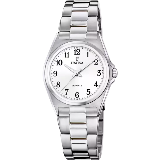 Festina | OROLOGIO FESTINA CLASSICS F20553/1 BIANCO CINTURINO IN ACCIAIO, DONNA