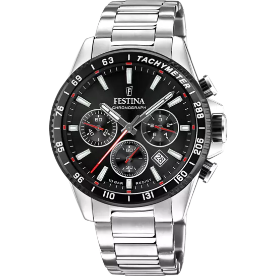 Festina | OROLOGIO FESTINA F20560/6 NERO CINTURINO  IN ACCIAIO UOMO