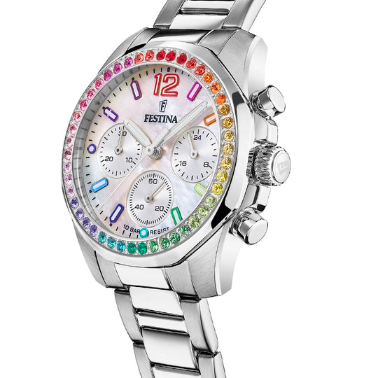 Festina |OROLOGIO FESTINA RAINBOW F20606/2 IN ACCIAIO, DONNA