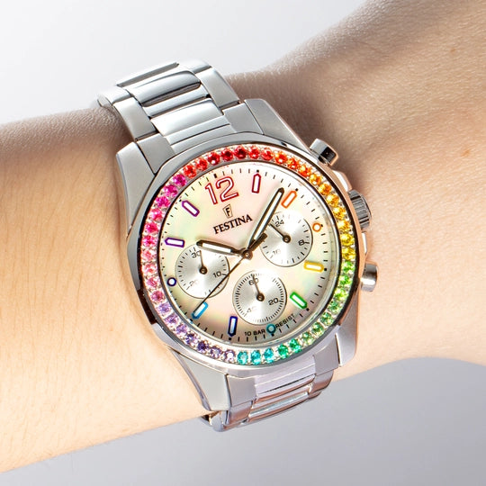 Festina |OROLOGIO FESTINA RAINBOW F20606/2 IN ACCIAIO, DONNA