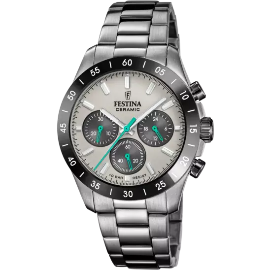 Festina | OROLOGIO FESTINA CERAMIC F20703/1 NERO CINGHIA ACCIAIO INOSSIDABILE 316L