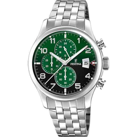 Festina | OROLOGIO FESTINA F20374/7 CON CINTURINO IN ACCIAIO VERDE, UOMO.