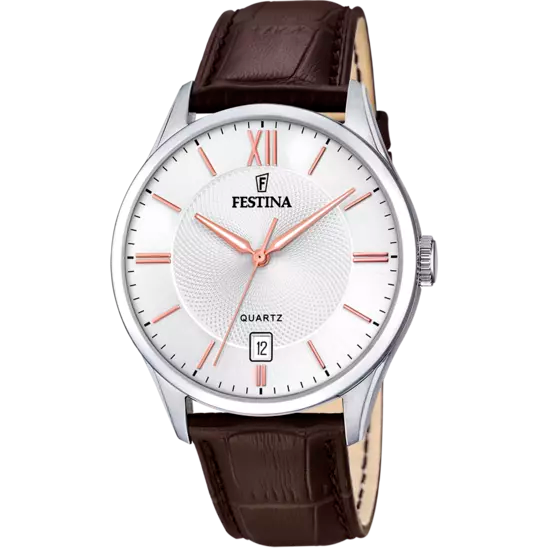 Festina | OROLOGIO FESTINA CLASSICS F20426/4 BIANCO CON CINTURINO IN PELLE, UOMO 79,00 €