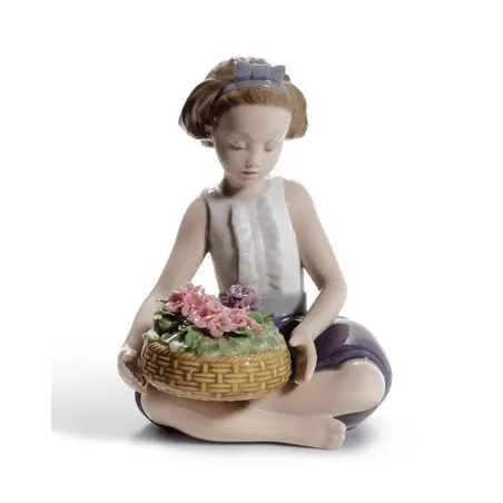 Lladrò Porcelain | Scultura "Il mio cesto di fiori"