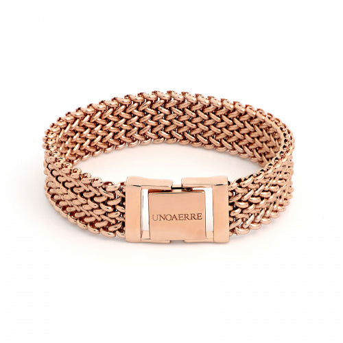 UNOAERRE | Bracciale in bronzo dorato rosa