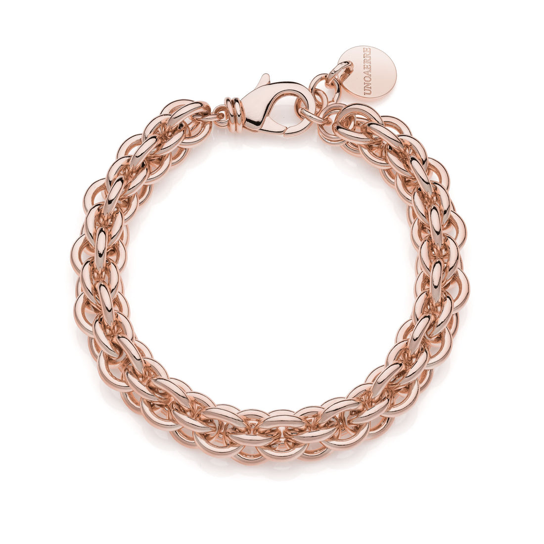 UNOAERRE | Bracciale multifilo in catena rolò rosa