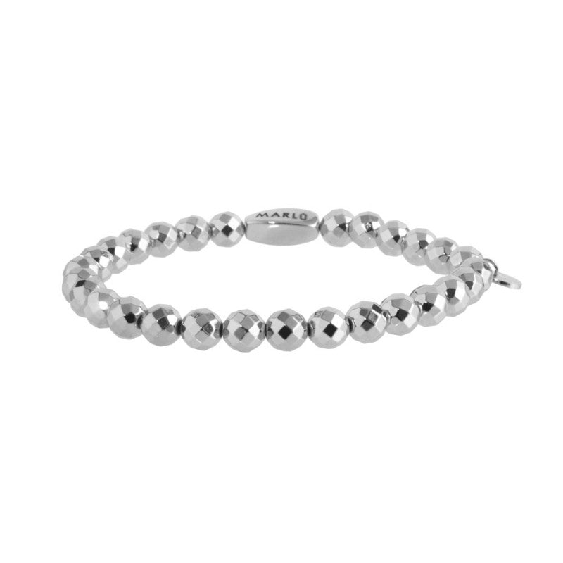 Marlù | Bracciale elastico sfere sfacettate 6mm