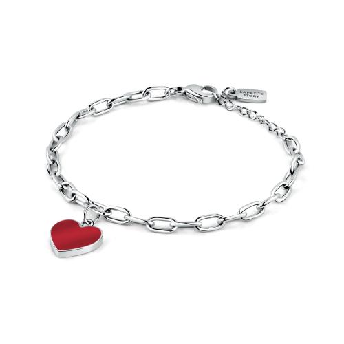 La Petite Story | Bracciale Love Cuore Rosso