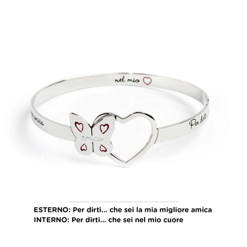 Marlù | Bracciale rigido amica farfalla