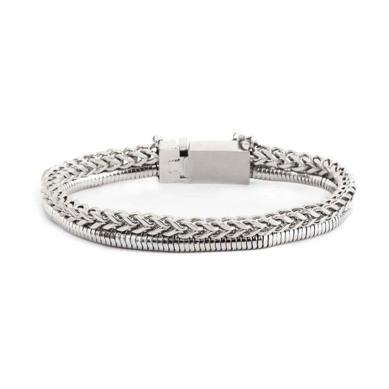 Marlù | Bracciale catena fish bone 4,2mm e snake