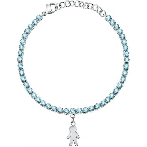 La Petite Story | Bracciale Tennis Azzurro  Bimbo Family