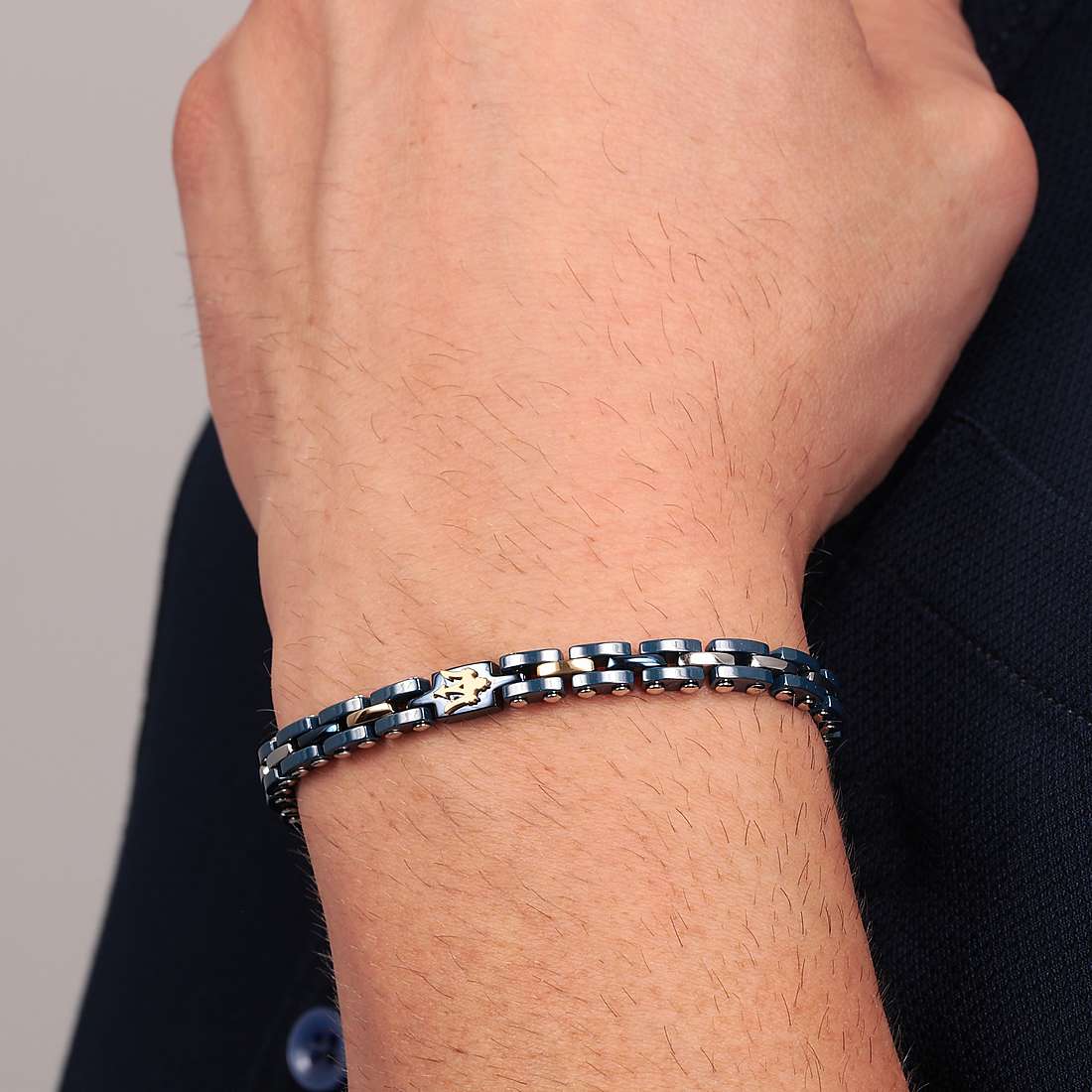 Maserati | Bracciale uomo acciaio e ceramica