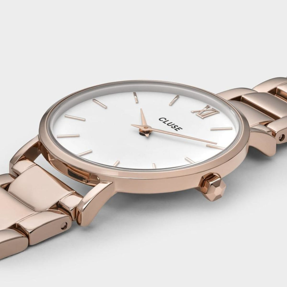 Cluse | Minuit Steel White, Rose Gold Colour